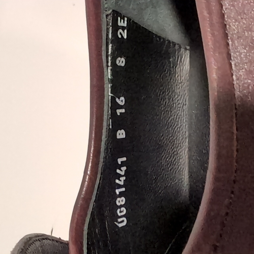 Salvatore Ferragamo Burgundy Brown Leather Penny Loafers Size 8 - Picture 10 of 15